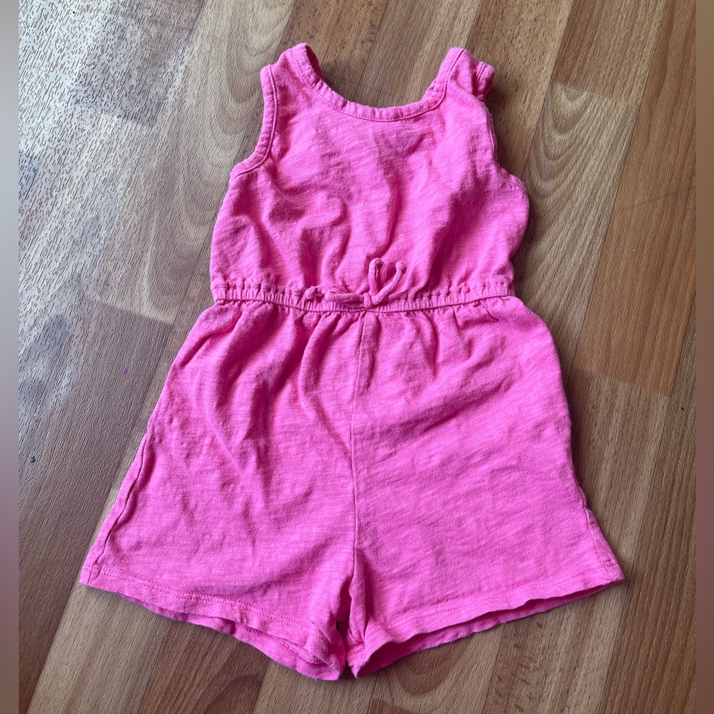 Cute pink toddler romper